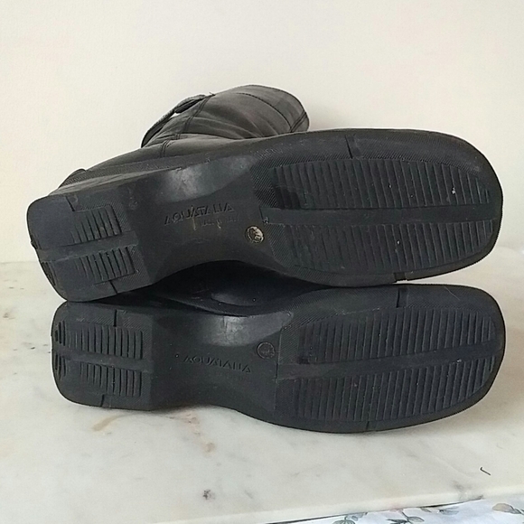 AQUATALIA - black waterproof Leather boots - Picture 6 of 8